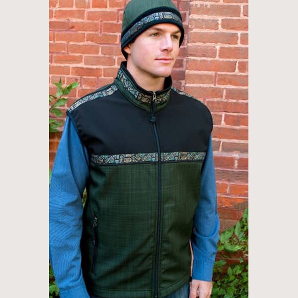 Copper River Men's Kodiak Vest-Fjord/Blk/Totem